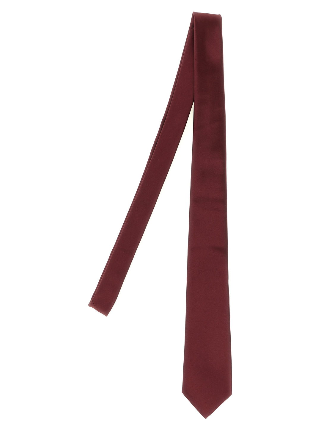 Saint Laurent Silk Tie Cravatte - Bordeaux | e149f4c813e15b30a9a82128f8b3413cde2fdfc5