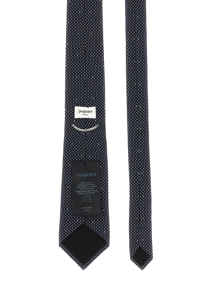 Saint Laurent Polka Dot Tie Cravatte - Blu | ccb73c262ed31977fefe3e6aa76786de25f72369