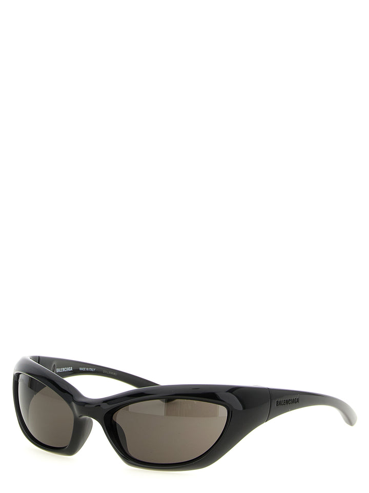Balenciaga Racer Occhiali da Sole - Nero | eb7bfd09872794fe30e56d4c2c77f30ca8c00921