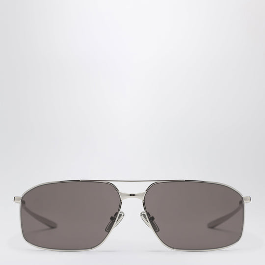 Rectangular Silver/Black Sunglasses