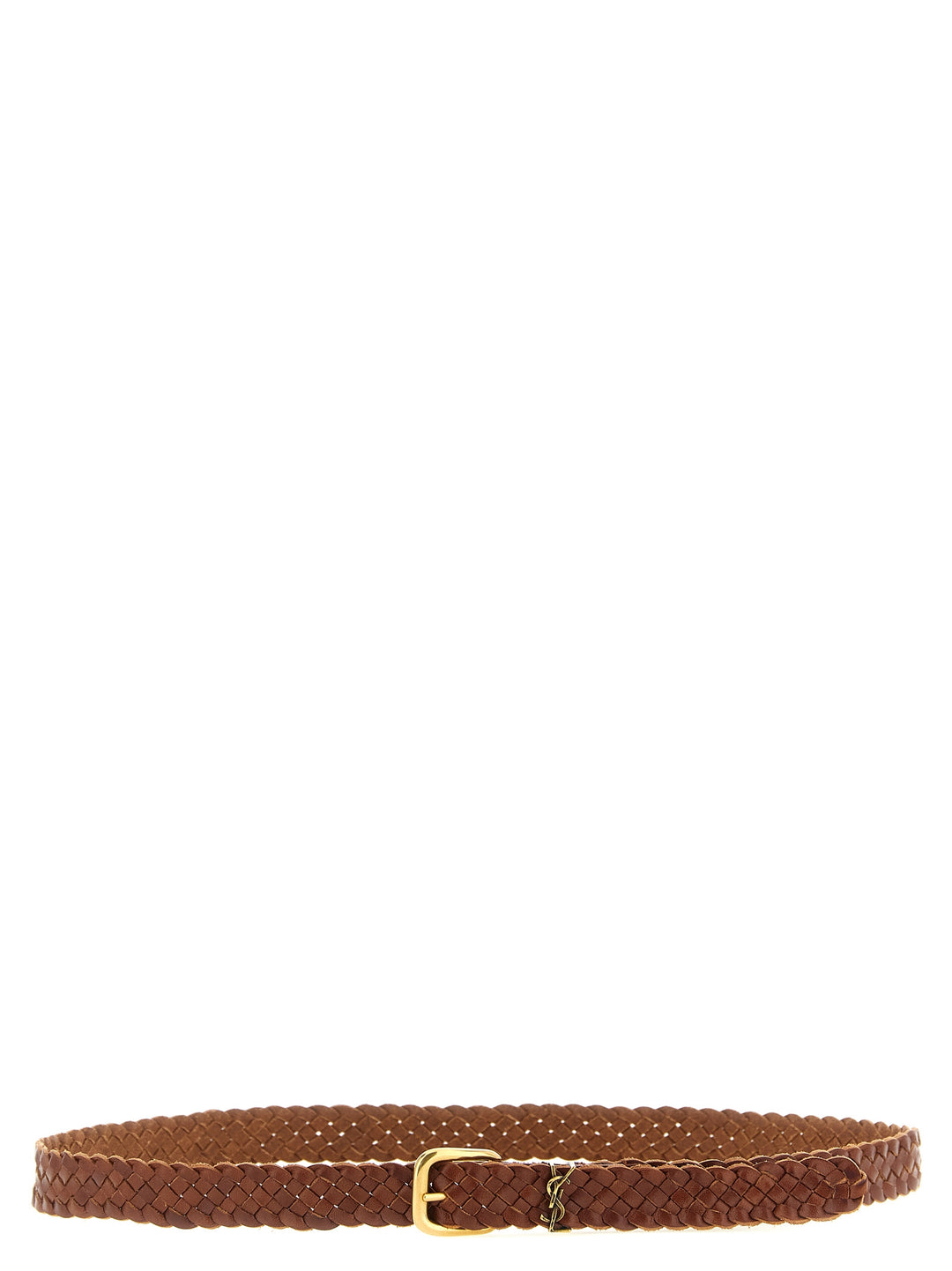 Saint Laurent Tiny Cassandre Cinture - Marrone | 56a09849804f99a39485189fa46400a06f168f53