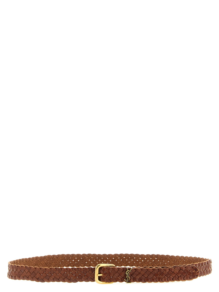 Saint Laurent Tiny Cassandre Cinture - Marrone | 56a09849804f99a39485189fa46400a06f168f53