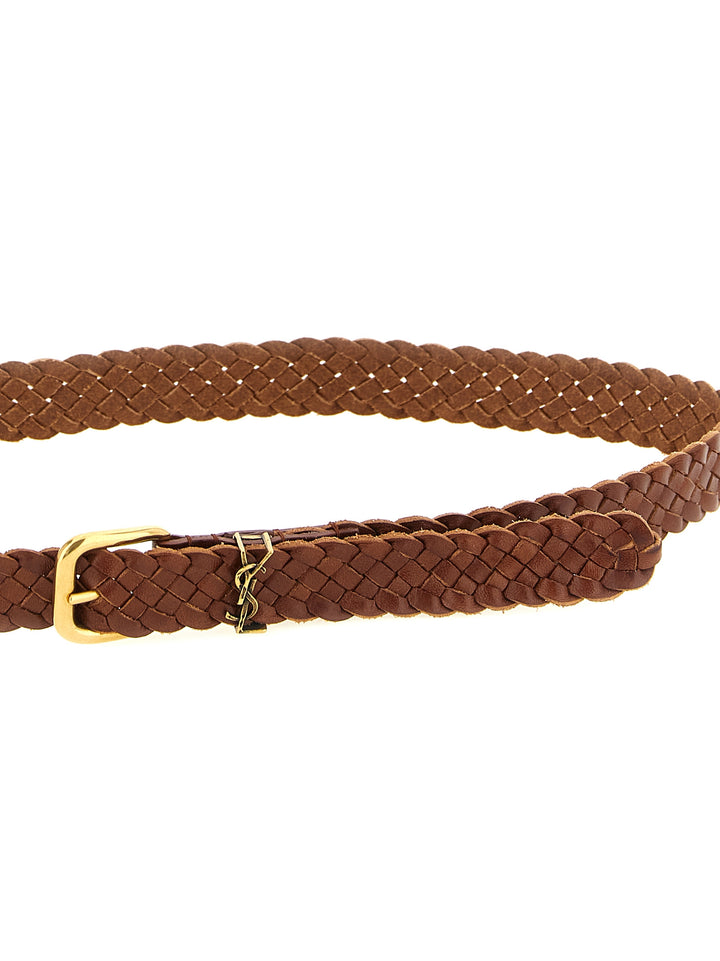 Saint Laurent Tiny Cassandre Cinture - Marrone | 26df03c6d4e1da66168f77ea34b4e3b18625521f