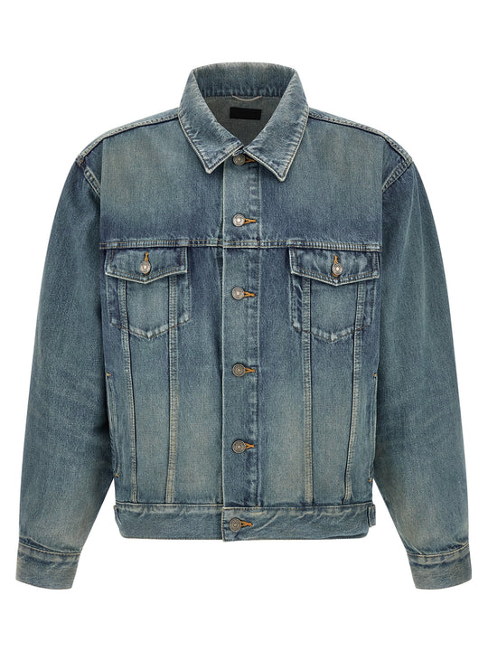 Trucker Puffer Jackets Blu