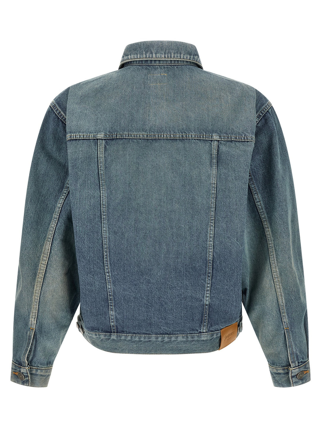Saint Laurent Trucker Puffer Jackets - Blu | 95f277ed389810a95e5a2e0596aff634c92ba636