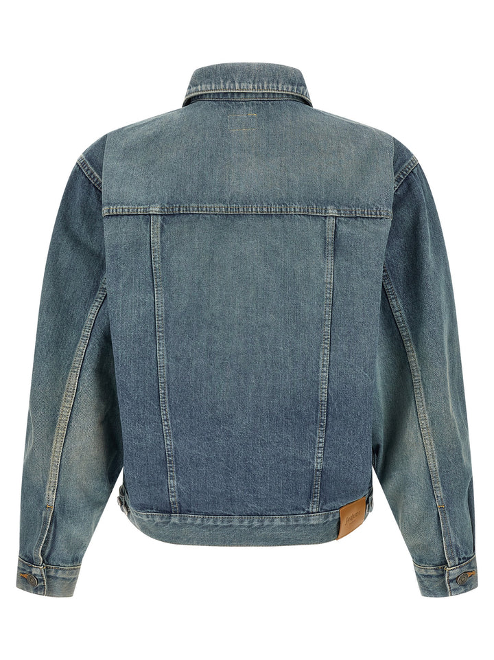 Saint Laurent Trucker Puffer Jackets - Blu | 95f277ed389810a95e5a2e0596aff634c92ba636
