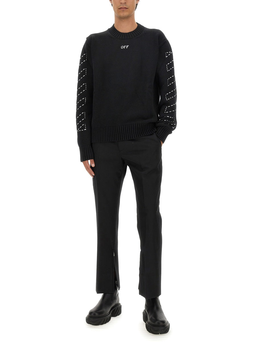 Off-White Pantaloni - Nero | Wanan Luxury