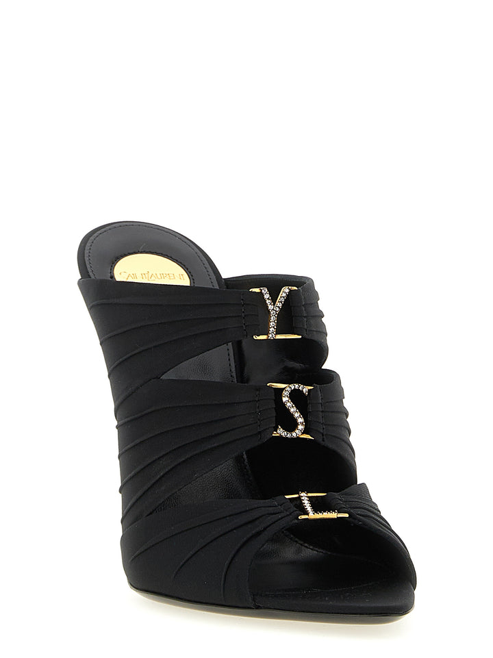 Saint Laurent Emilie Sandali - Nero | 2b4f30fe1cd4e62c9ce33d390c12c4cef4dcf530