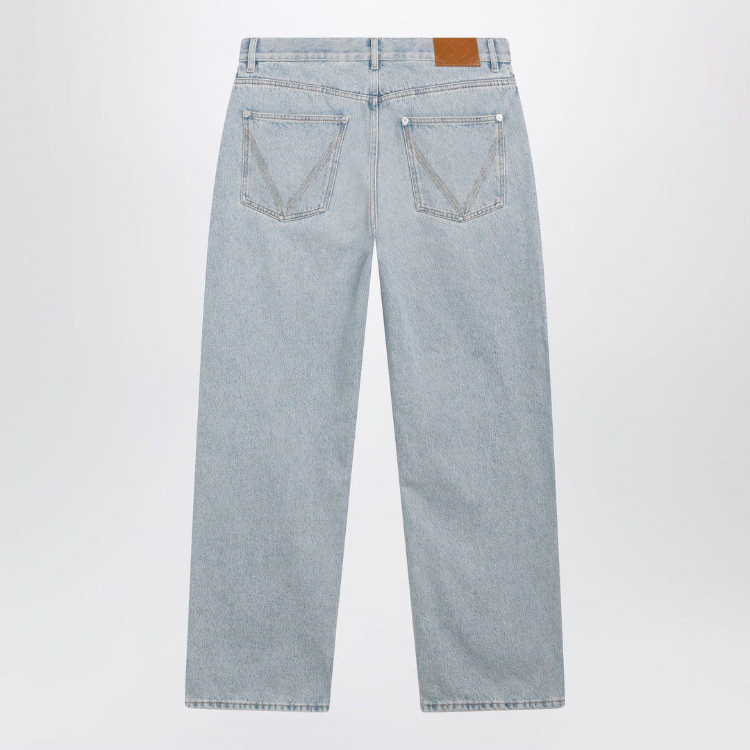 Bottega Veneta Pantaloni - Celeste | 5ba49211d0abfade0fa09fcf177830fbd45427d9