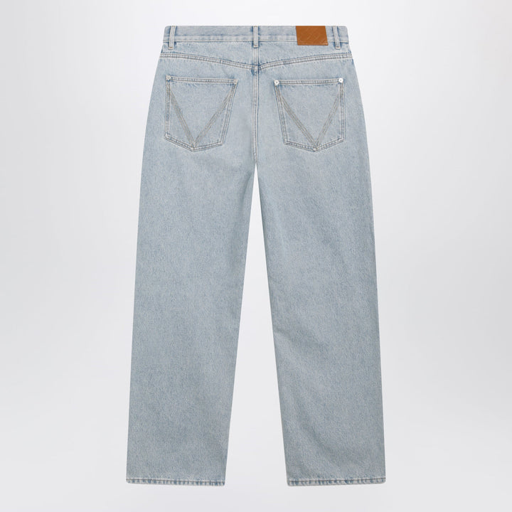 Bottega Veneta Pantaloni - Celeste | 5ba49211d0abfade0fa09fcf177830fbd45427d9