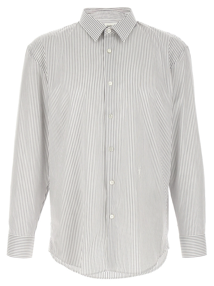 Saint Laurent Cassandre Camicie - Bianco/Nero | 11e08bfa4b79b1b1a477ee8a4410f99561fde0b5
