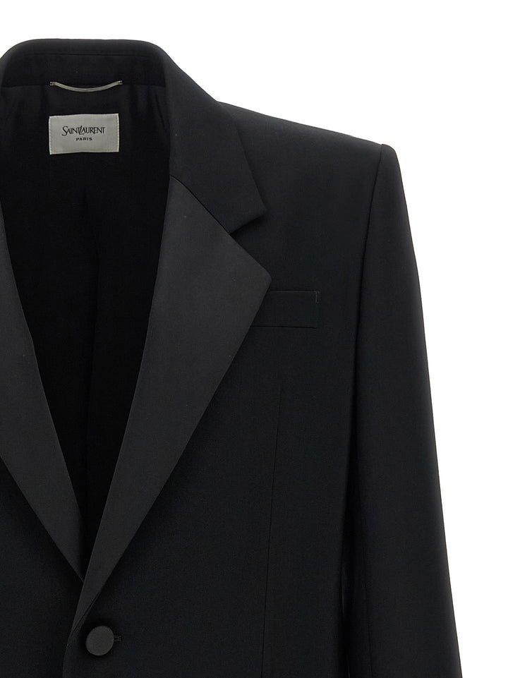Saint Laurent Smoking Blazer - Nero | bf9c77300df8488422dee8eb82a6eed0ff942551