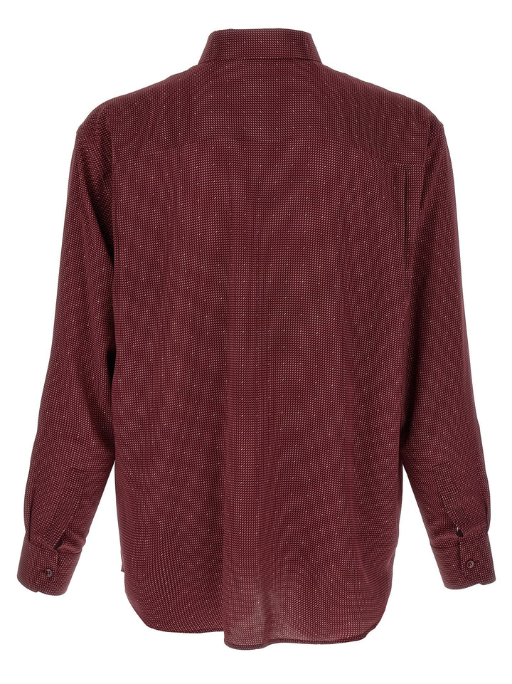 Saint Laurent Cassandre Camicie - Bordeaux | 3da034582306f1f3dd440b5d1fe21161daabf4b5