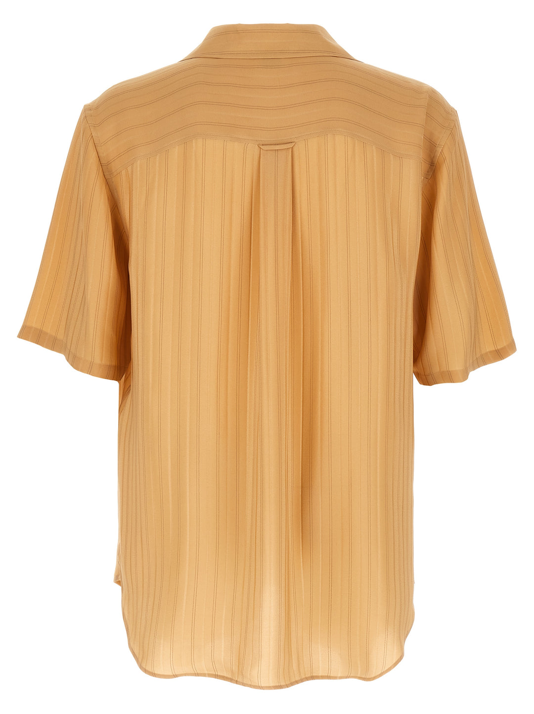 Saint Laurent Striped Silk Shirt Camicie - Beige | a415cc4bfc885fe807a78ae65ed587896a9eb052