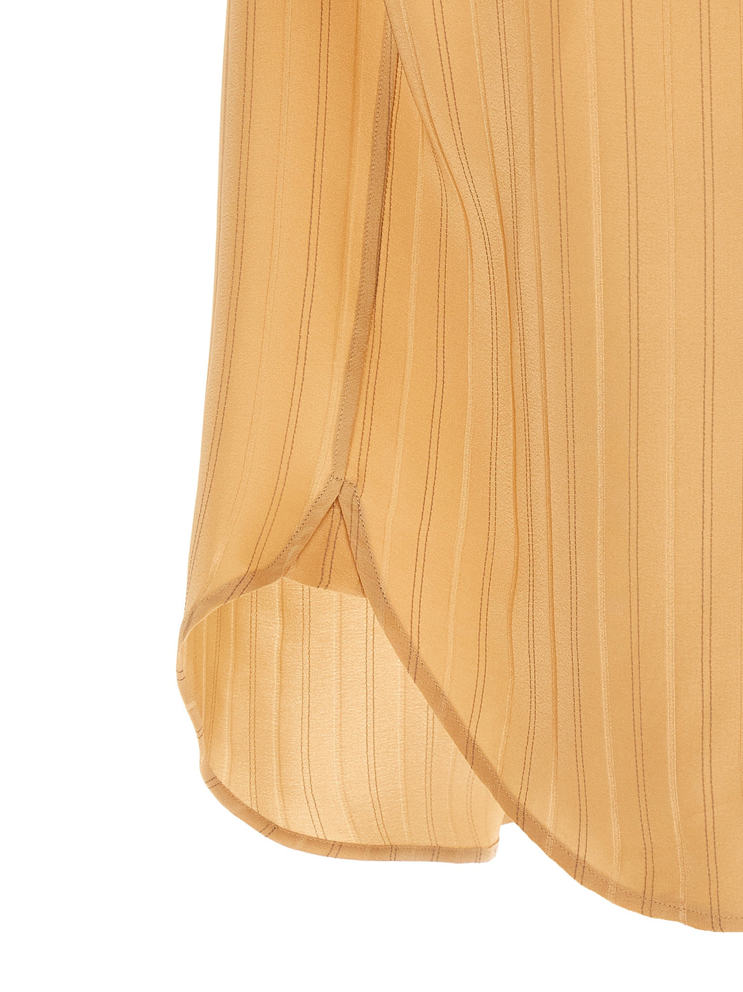 Saint Laurent Striped Silk Shirt Camicie - Beige | 986c80014e7c20868f6d98a66414ced687fc119d