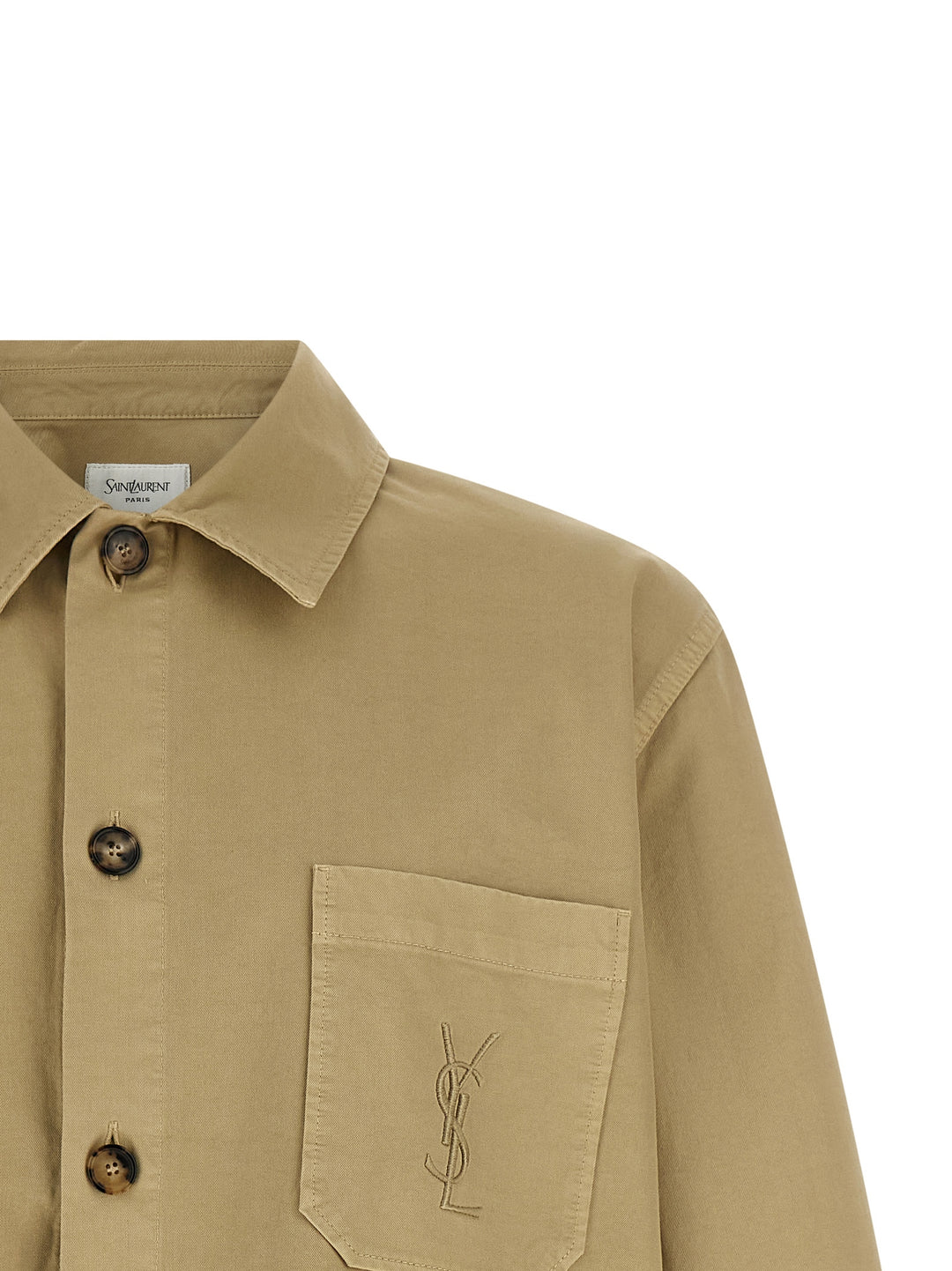 Saint Laurent Cassandre Camicie - Beige | fc0d2d51dc8d9c0f06798a7d2261d061bccc7029