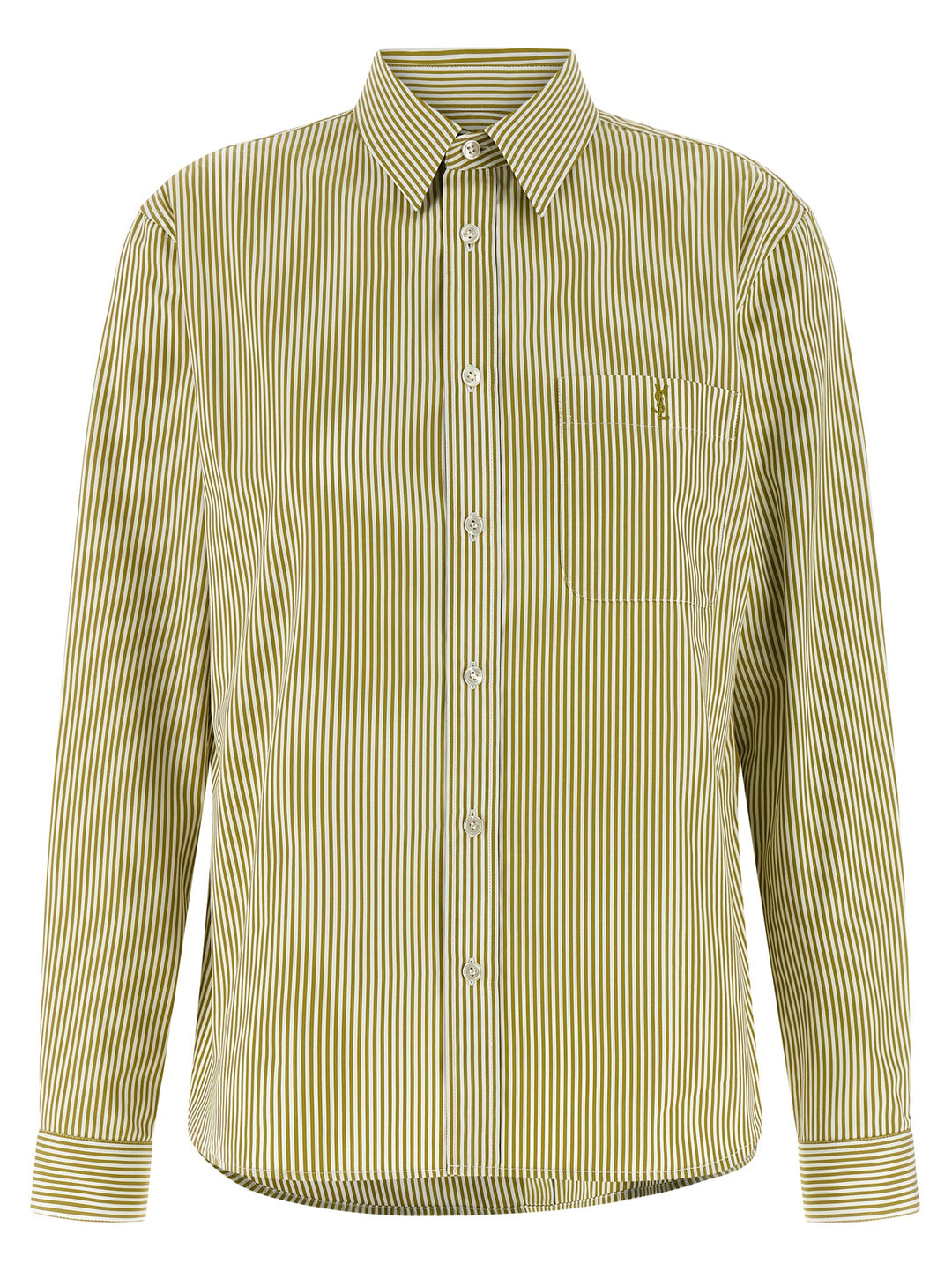 Saint Laurent Cassandre Camicie - Verde | 8039b2f52e3746d8aa532c399aeabe604fbd5568