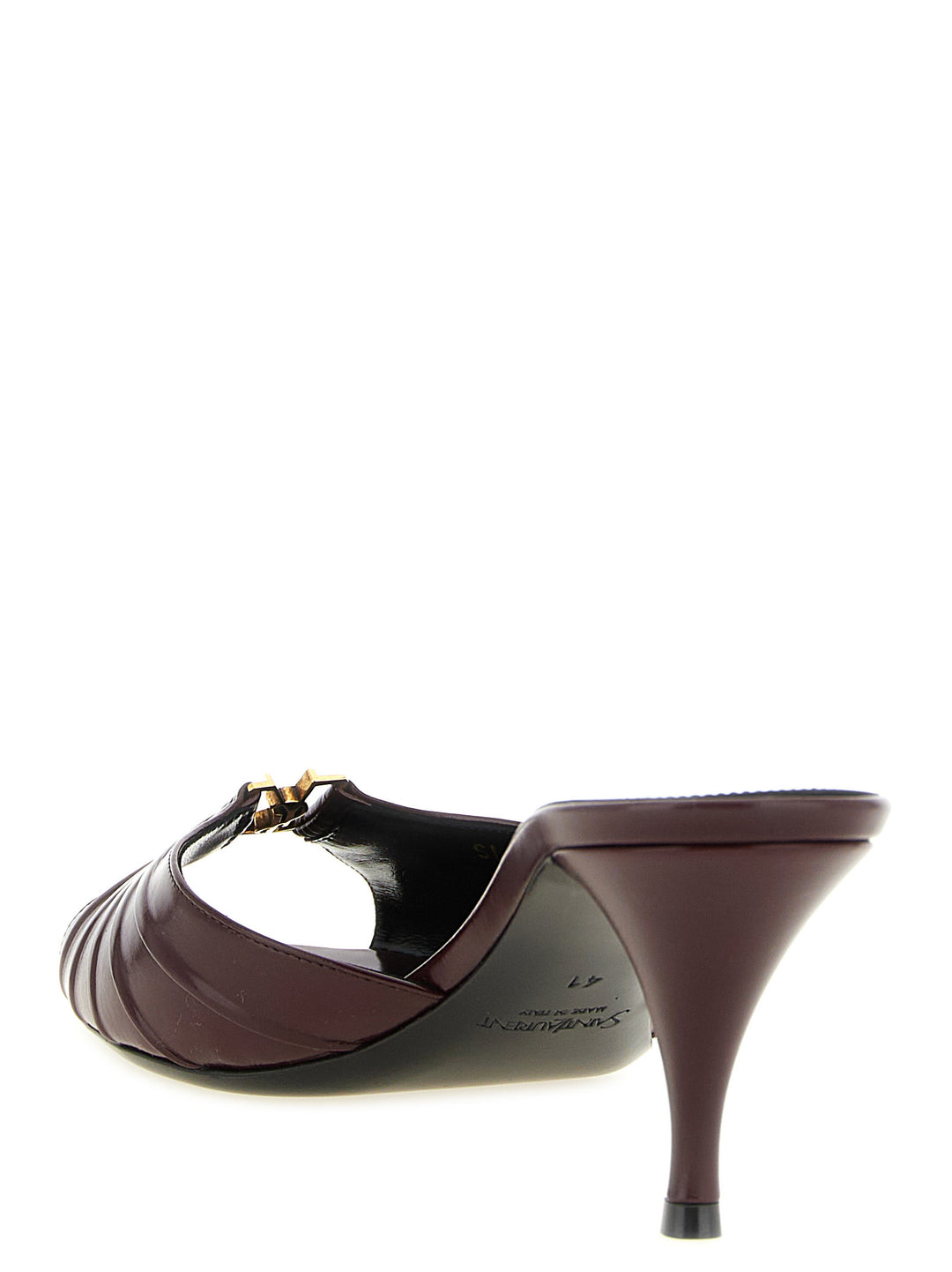 Saint Laurent Babylone Sandali - Bordeaux | 5f6e6bded73bbd3749f88f4fbe0aea3d4069a52f