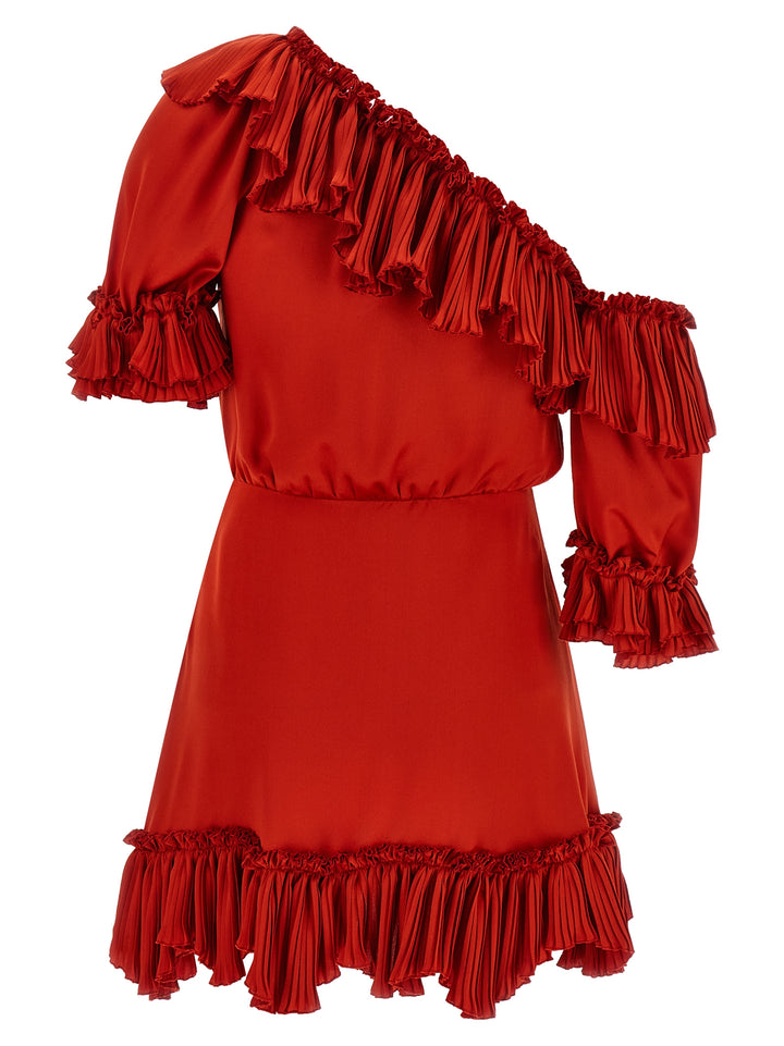 Saint Laurent Silk Dress Abiti - Rosso | 44232330aa5532f926a882bfe84618fc879d2ee4