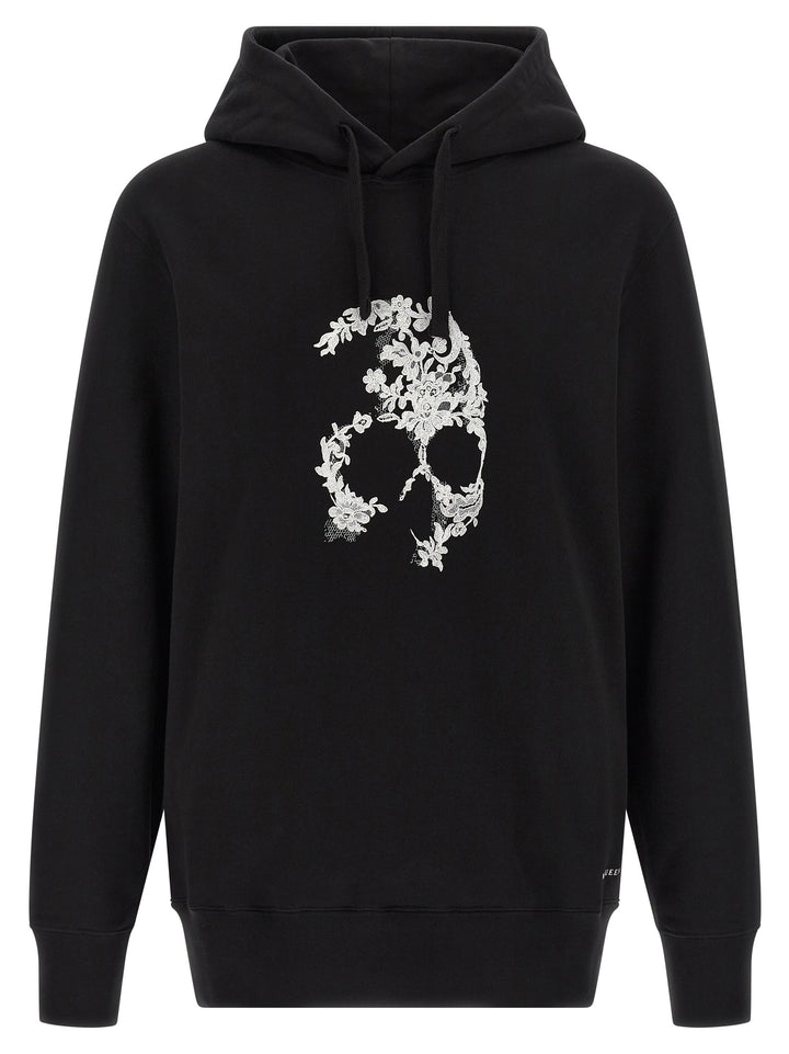 Mcqueen Skull Felpe - Bianco/Nero | 8350ab662265b8065850984981df0f79164b2971