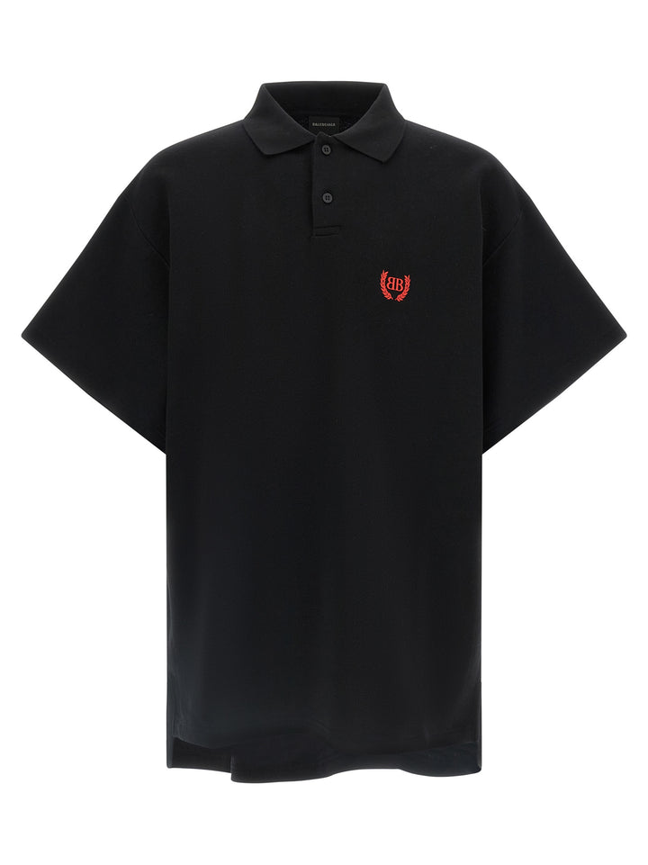 Balenciaga Laurel Classic Polo - Nero | 20fc90e8d99ad2a946ef622ef9806237763896f7