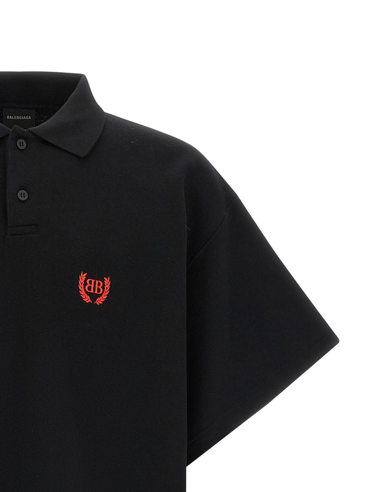 Balenciaga Laurel Classic Polo - Nero | c9090e9fe697114e504460c46283252e346d427c