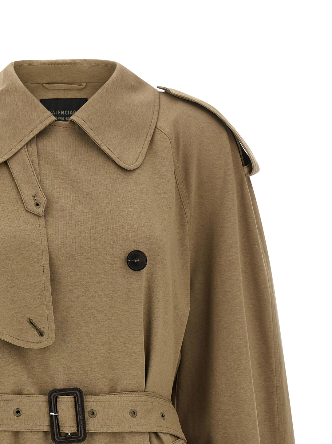 Balenciaga Cotton Trench Coat Trench e Impermeabili - Beige | a9e56d2a641d1175dab3c9106459623a2391c75f