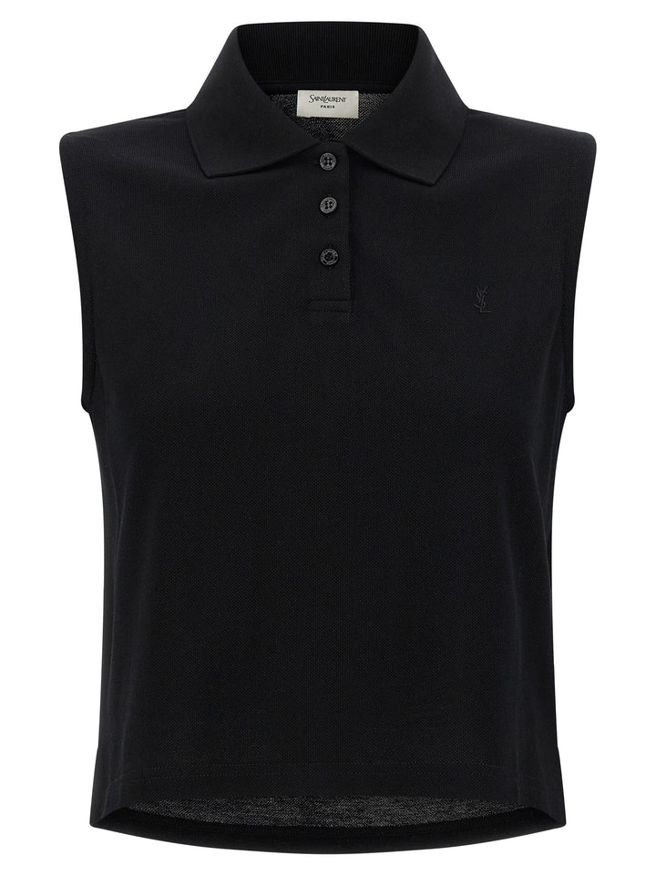 Saint Laurent Cassandre Polo - Nero | 394829a1285b908485d891d899b3094e680f21f0