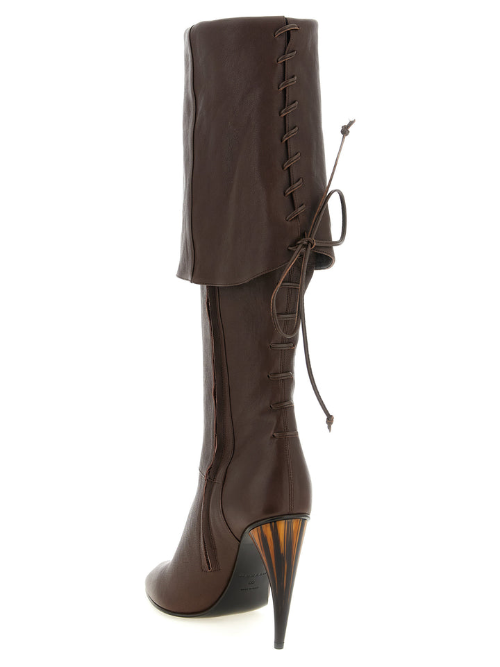 Mcqueen Horn Heel Boots Stivali e Stivaletti - Marrone | e91743e0096b1d98c95221474c3675ac2c4ee6b4