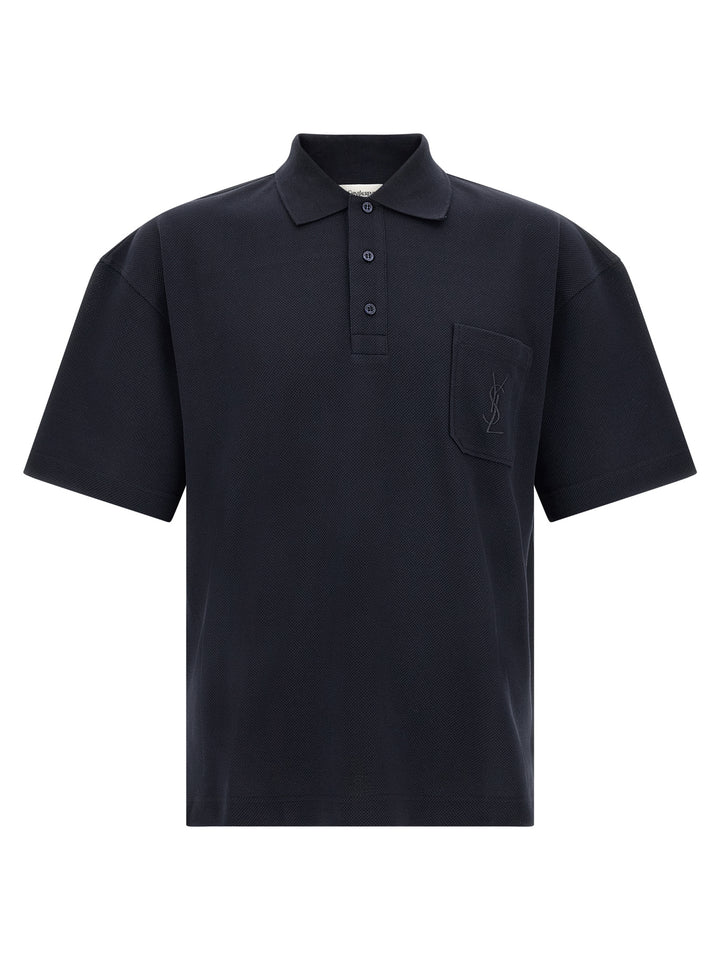 Saint Laurent Cassandre Polo - Blu | be519fc64dbec7ac6c1874792f43f3defa420e78