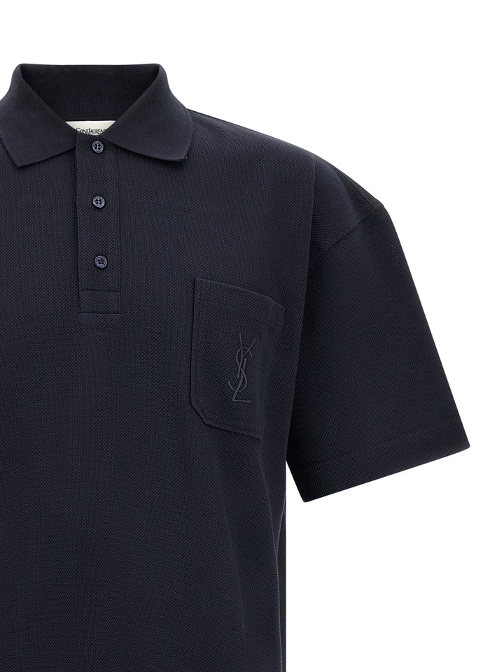 Saint Laurent Cassandre Polo - Blu | 1f67c71cea60c839f588b2d6e8fdefffd8bef5cd