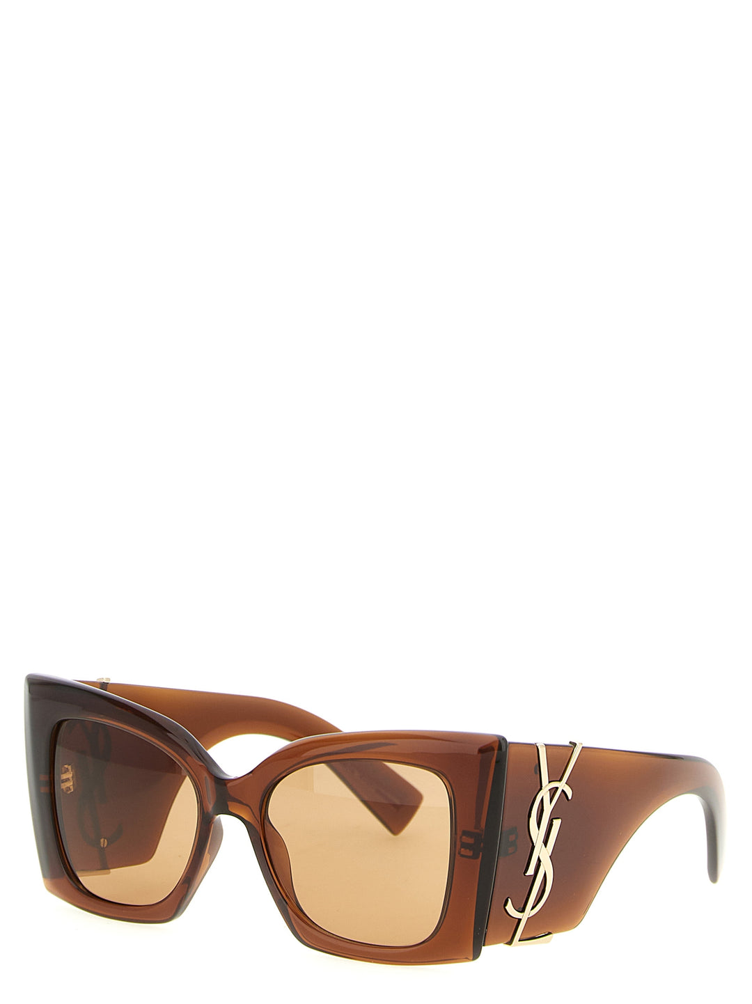 Saint Laurent Sl M119 Blaze Crystal Occhiali da Sole - Marrone | ba676e22bd300250a04aa43ced91ce55b3f26e7a