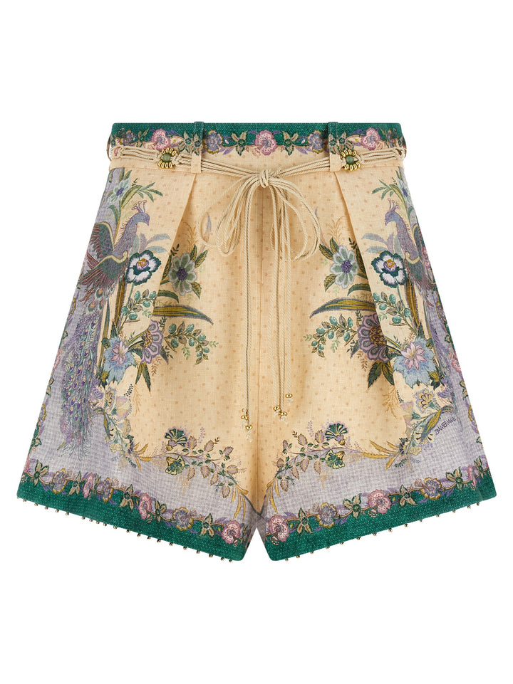 Zimmermann Indra Bermuda e Short - Multicolor | 424d707022e4b24216e13ca03a42b98ee620d49b