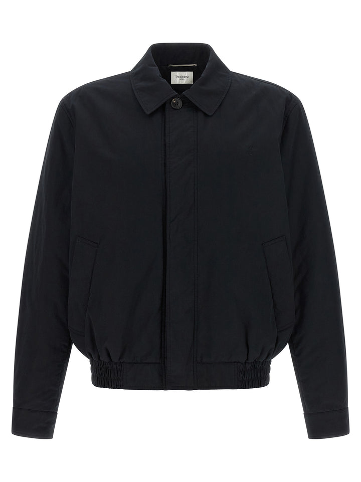 Saint Laurent Cassandre Puffer Jackets - Nero | b4d9623ab55f079641080955c901a6e304d71560