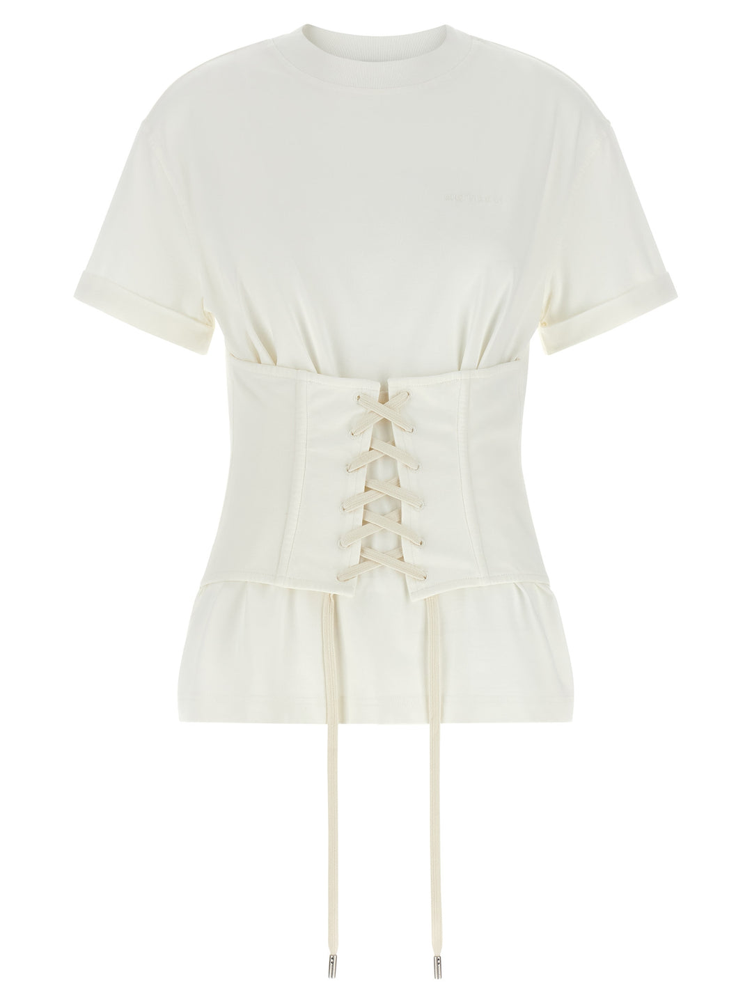 Mcqueen Corset T shirt - Bianco | c38a2a4929d28144bdf4f62f81ed7261e2ae82a0