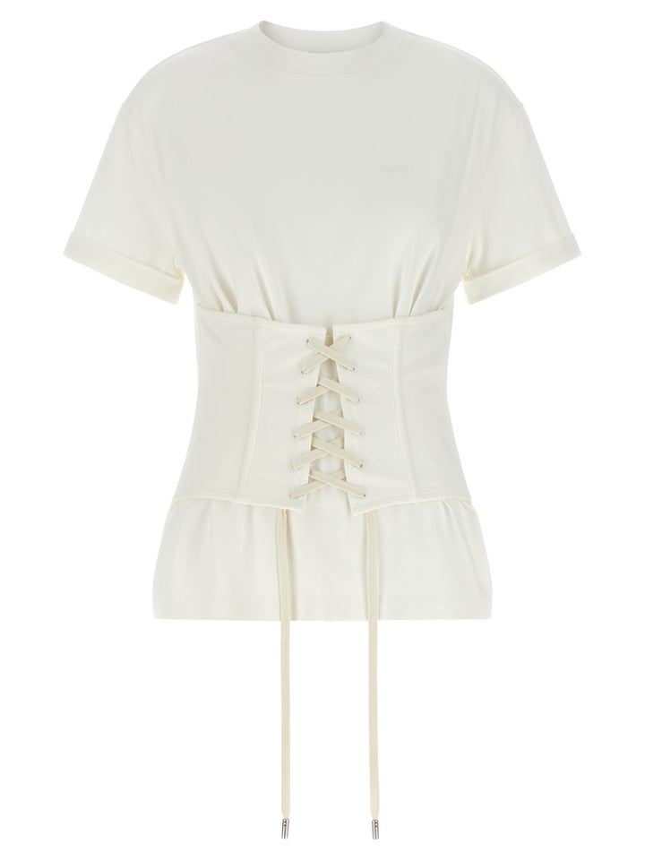 Mcqueen Corset T shirt - Bianco | c38a2a4929d28144bdf4f62f81ed7261e2ae82a0