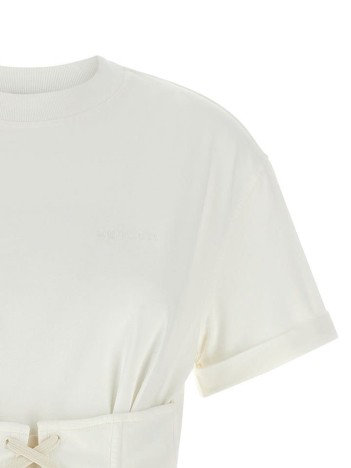 Mcqueen Corset T shirt - Bianco | 1e18f296930f7bd8bb6206a82173be5e6cd02570