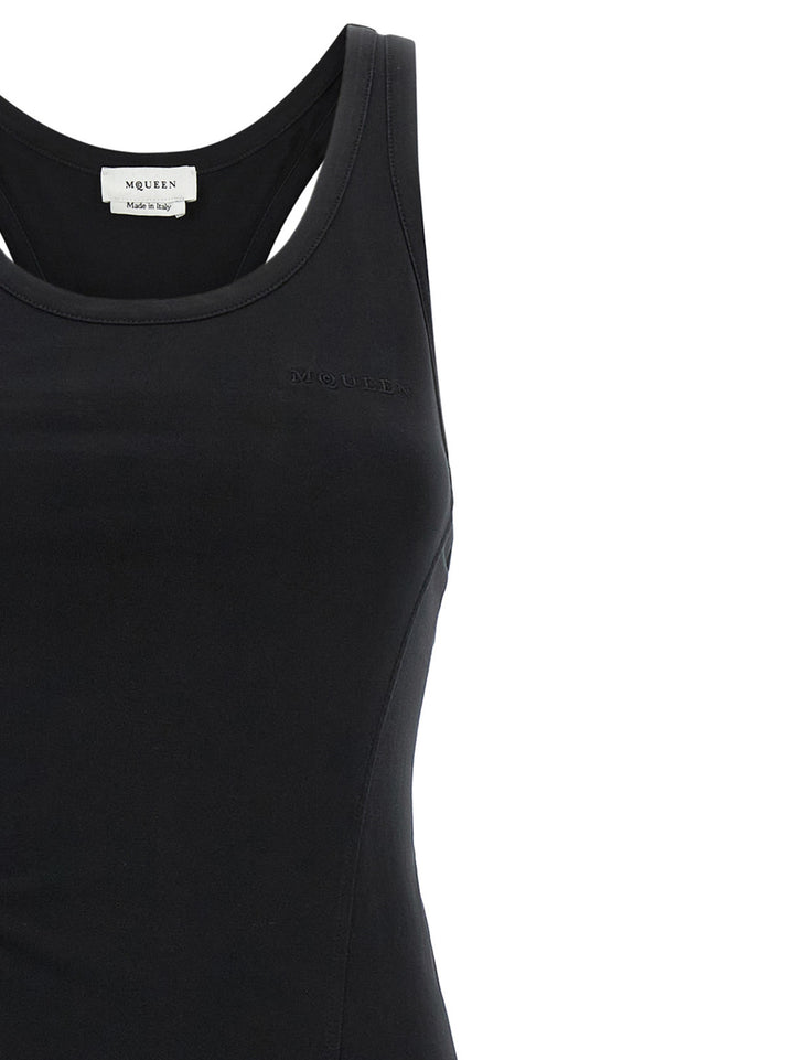 Mcqueen Corset Dress Abiti - Nero | 310356176a1a65d5ed877884959bb5948d4f7bf0