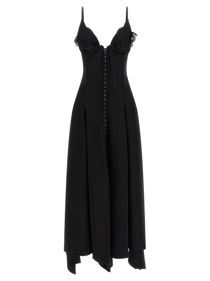 Mcqueen Gancini Dress Abiti - Nero | 03df00b84285ca99ee9824b6373e31ac8df59033
