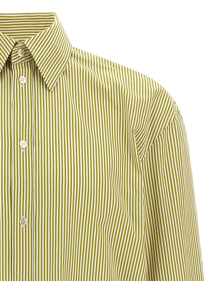Saint Laurent Striped Shirt Camicie - Verde | 37fc54845f2001905c8844a5b128ec0753671e87