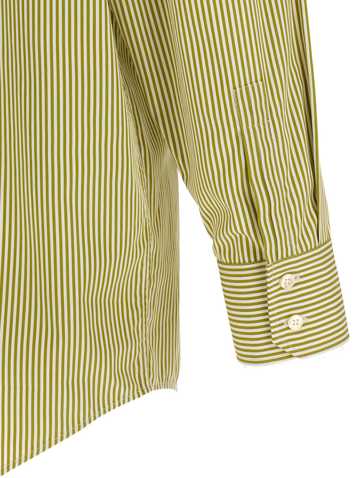 Saint Laurent Striped Shirt Camicie - Verde | 017bd89ab0ed490e0b096b2f34791a5e29ce2254