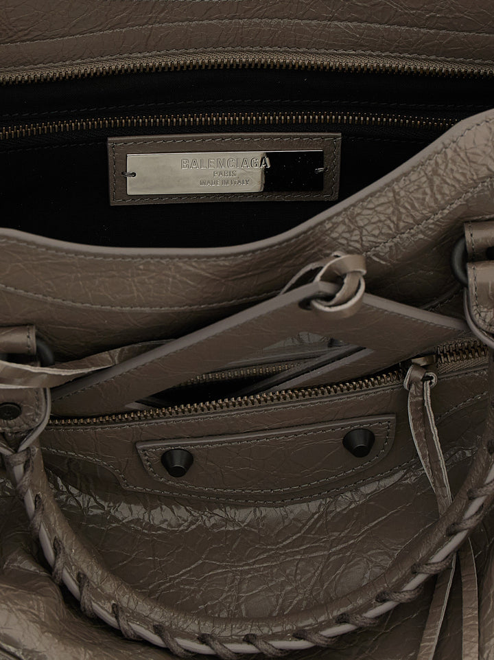 Balenciaga Le City M Borse a Mano - Grigio | 63bd02a7003cc043e25191a08f985403b5dea016