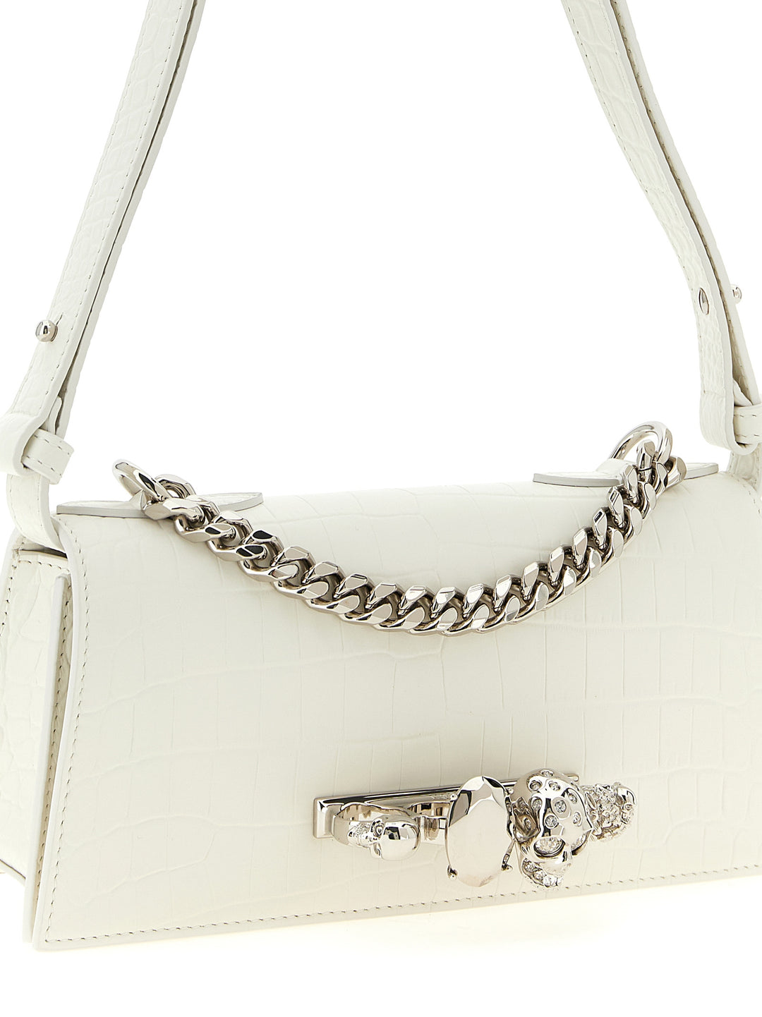 Mcqueen Jewelled Borse a Spalla e Tracolla - Bianco | fcb5cc60aea4a6b74b5226545c7c8e7e7ce23131