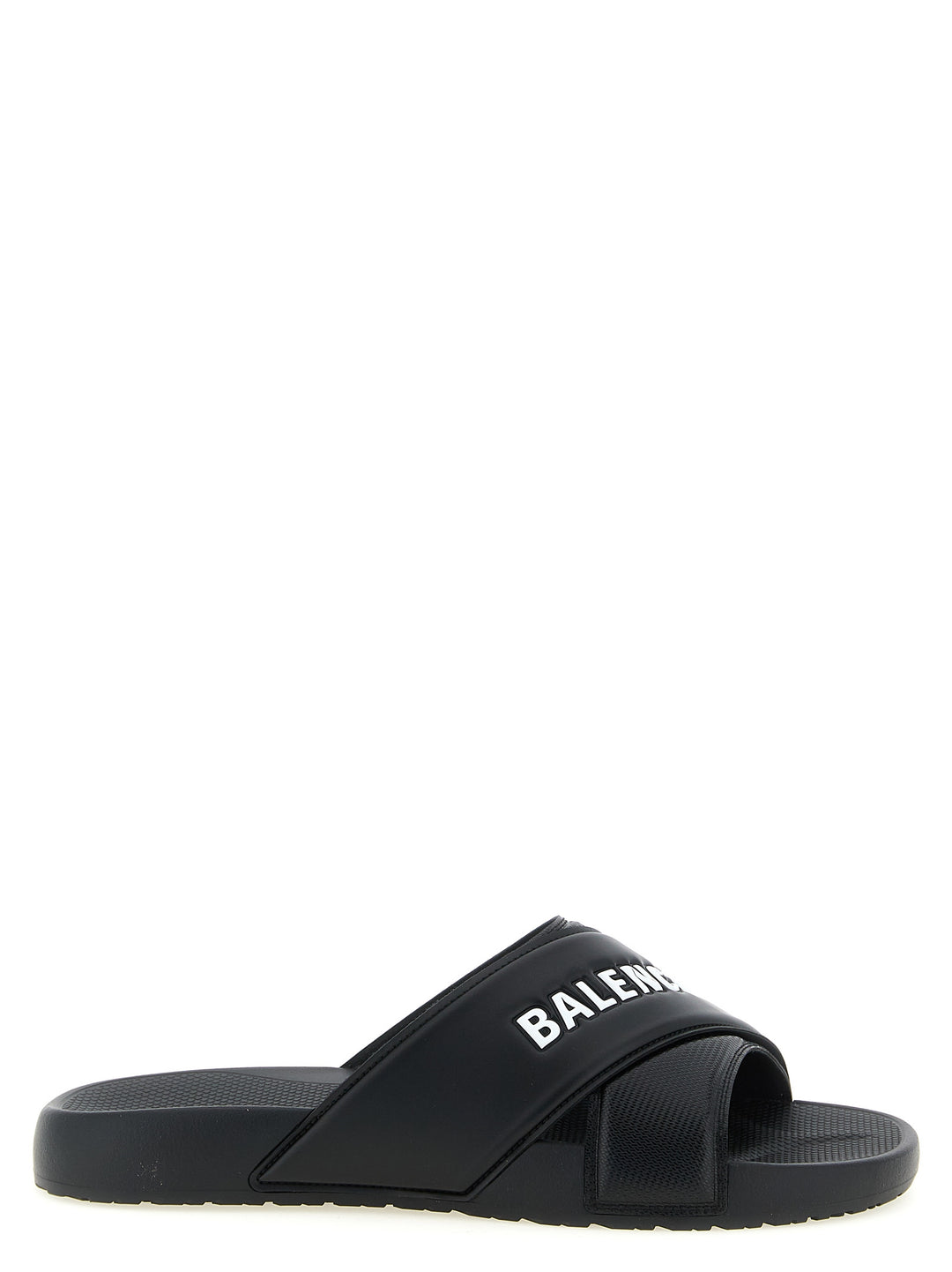 Balenciaga Sporty Pool Sandali - Bianco/Nero | 373273a6763cc0662edcac56ce085c5a8772369b