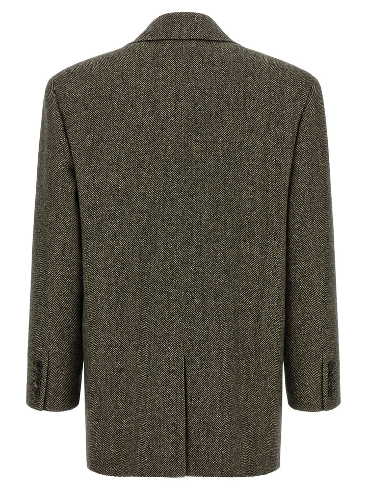 Saint Laurent Herringbone Blazer BlazerS - Marrone | c0457b734986ee40d5877e7f7273773c7fe4a4f0