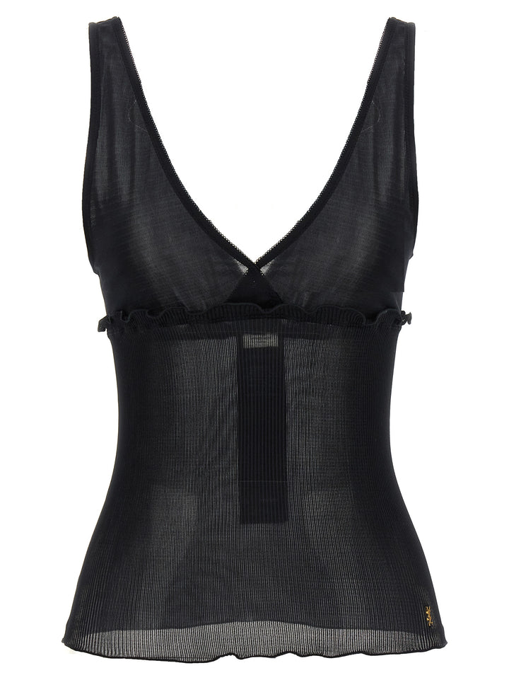 Saint Laurent Cassandre Top - Nero | d94fb4acdeca53182ef99f2942ef4f0f81a68b00