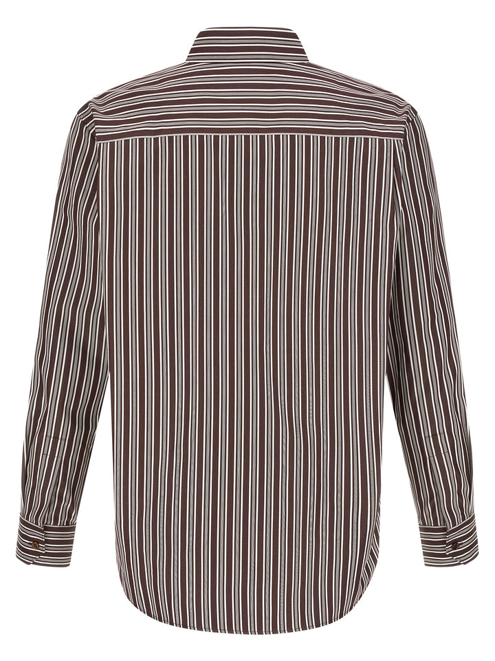 Saint Laurent Striped Shirt Camicie - Marrone | 6074fe026df79041fb64ce1094185fd502268fac