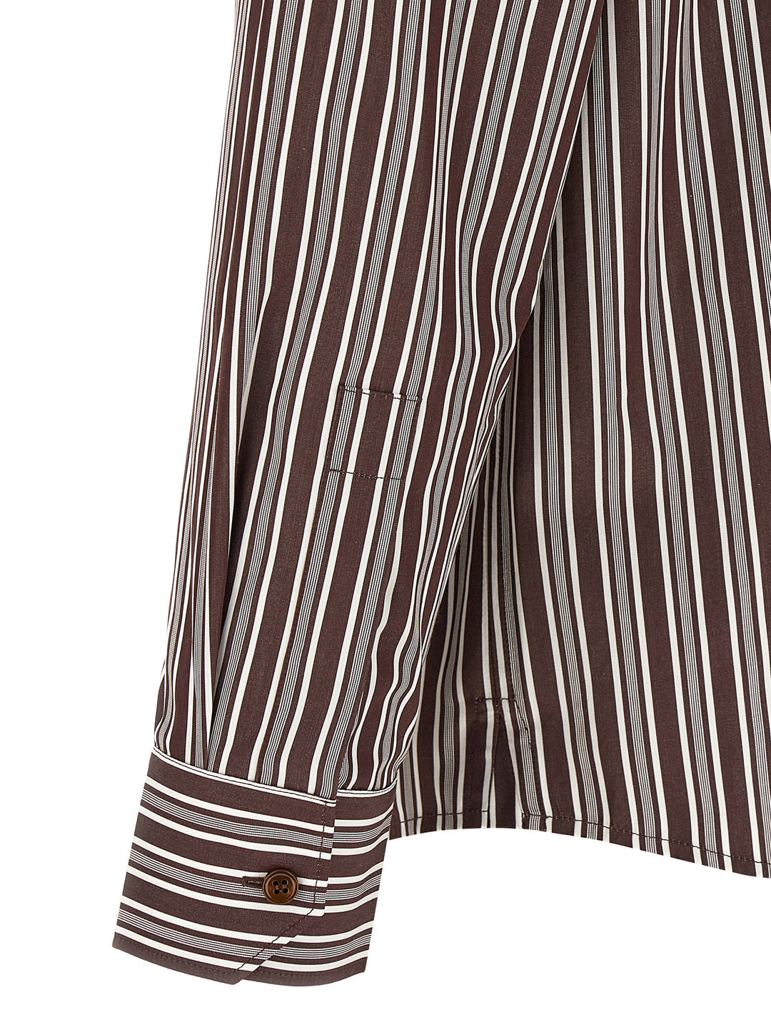 Saint Laurent Striped Shirt Camicie - Marrone | 55bd083adaf182e05da58bb542574515bc1b2855