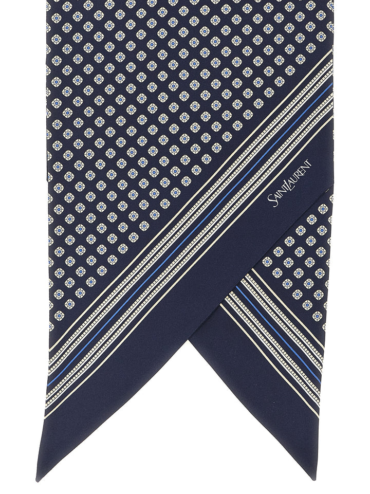 Saint Laurent Lavallière Scarf Sciarpe - Blu | c090fc3a9e93317673542946b306e3dd9251ee63