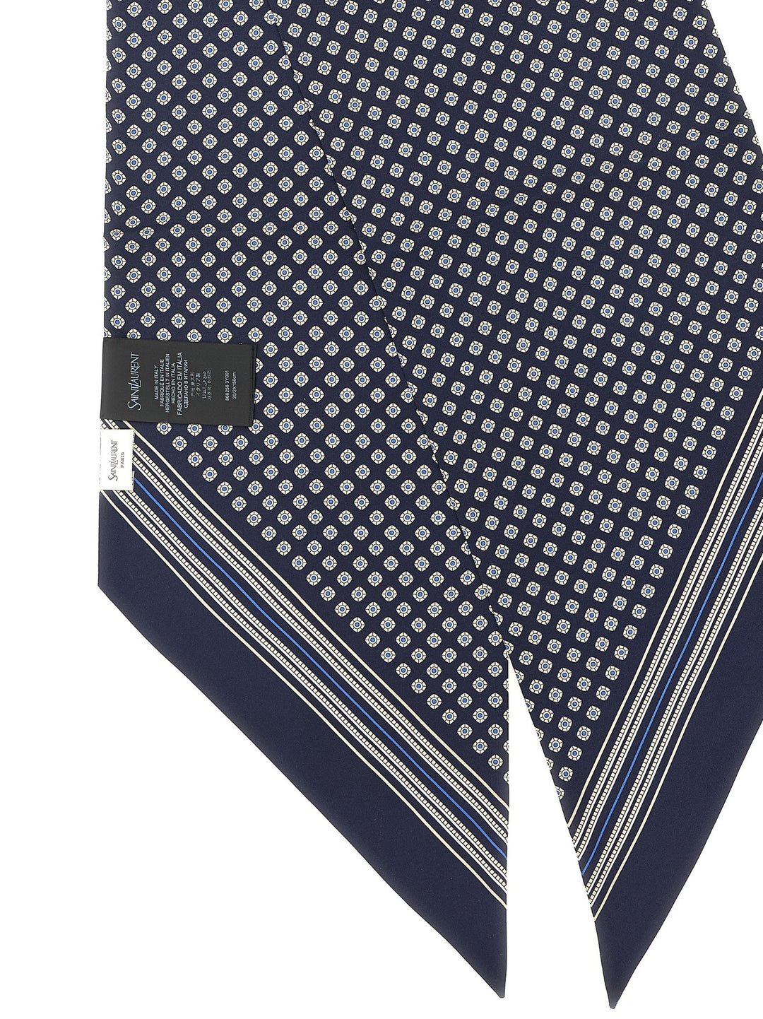 Saint Laurent Lavallière Scarf Sciarpe - Blu | 0a67fc3ad6e5e15ca58a492344a3188d2f89788a